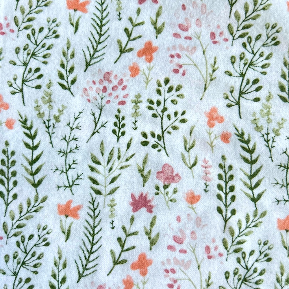 Hand Crafted Baby Blanket Colorful Floral Soft Flannel Blanket Satin Binding - Picture 6 of 6